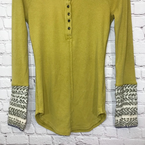 ⚡️SOLD⚡️ Free People Alpine Cuff Henley Thermal - Picture 7 of 8